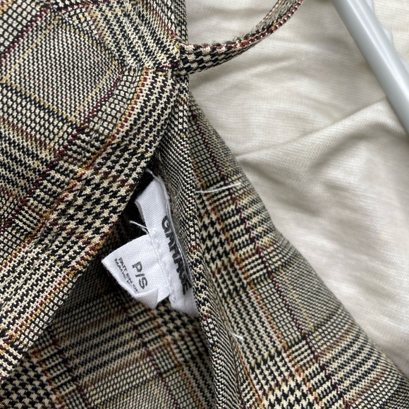 GARAGE TAN PLAID BODYCON MINI DRESS - Picture 6 of 9